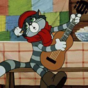 Кот Матроски ставит Изображение записи