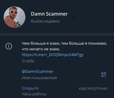 Капперский проект Damn Scammer