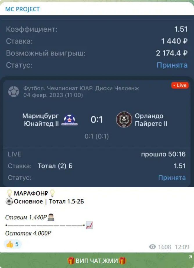 MC Project Пост в Телеграмм