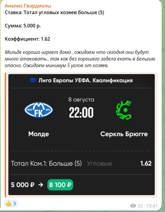 Анализ Гвардиолы Ставки в Телеграмм