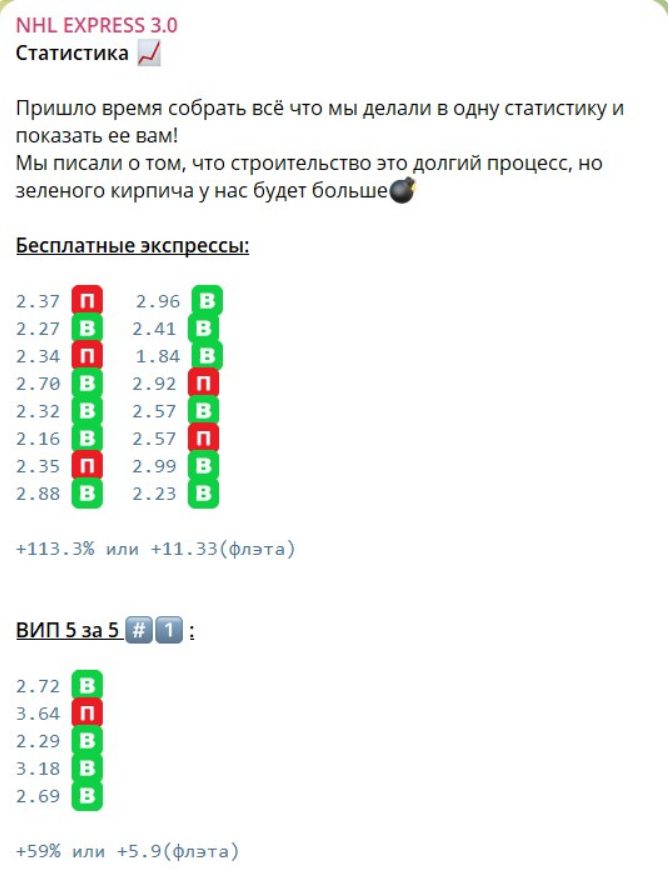 NHL EXPRESS 3.0 Статистика