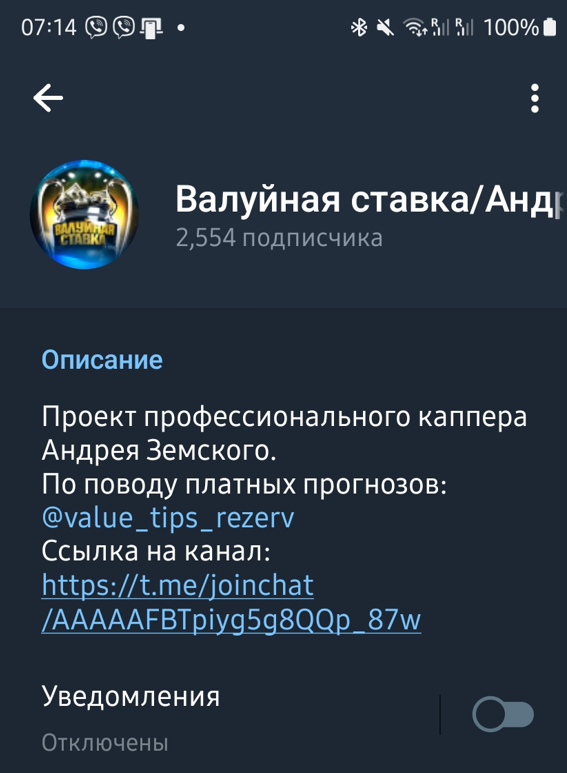 Обзор ТГ-канала Валуйная ставкаАндрей Земский
