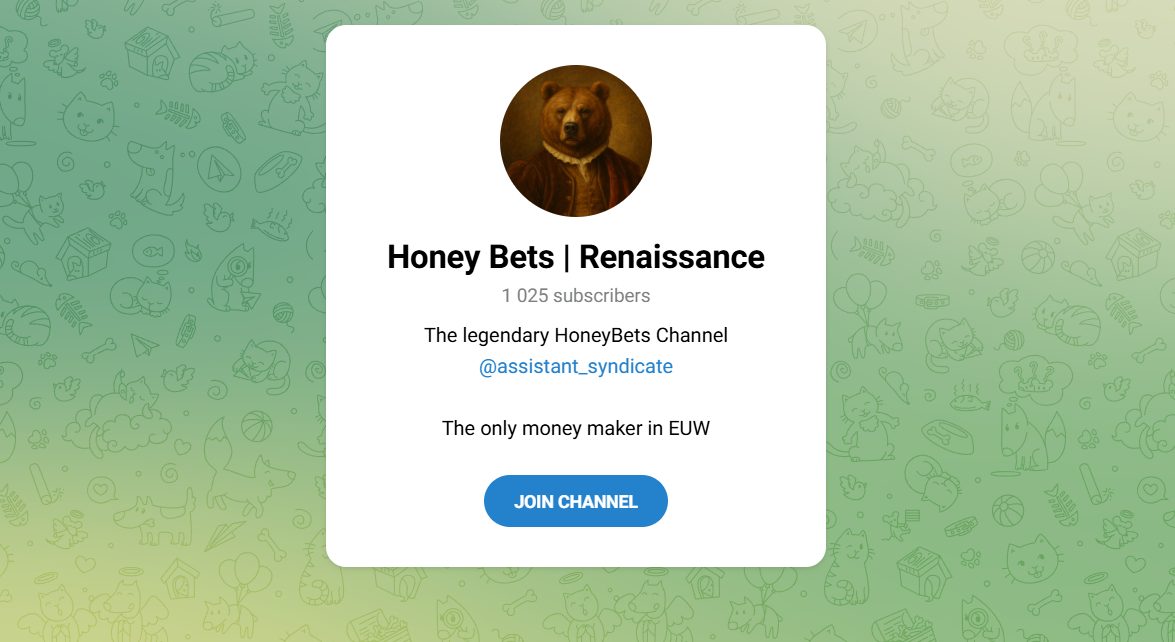 ТГ-канал HoneyBets 